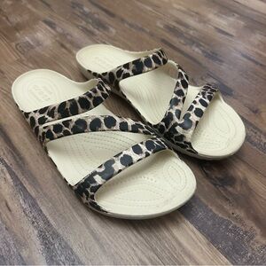 Crocs Kadee II Leopard Print Sandal Croslite Sandal
